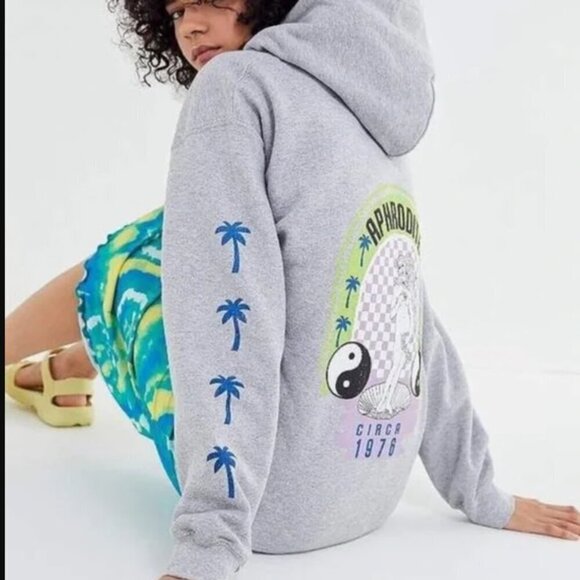 Urban Outfitters BDG Ying Yang Hoodie Aphrodite  L - Picture 2 of 12